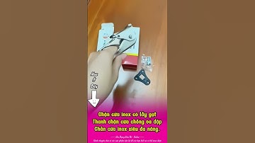 Chặn cửa inox có lẫy gạt, Thanh chặn cửa chống va đập Chắn cửa inox đa năng  #chancua #thanhchancua