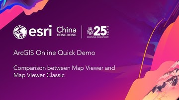 Comparison between Map Viewer and Map Viewer Classic