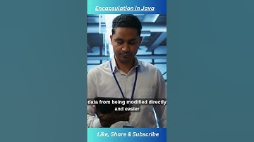 Encapsulation in Java #encapsulation #oop #oopsconcept #java #codewithme #javaprogramming #tutorial