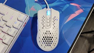 Unboxing Redragon Storm Honey Comb White 2021 BUDGET Gaming Mouse - RGB Lighting Modes!