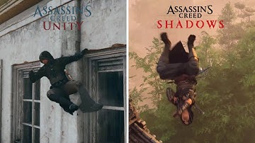 AC Unity vs AC Shadows | Parkour Comparison