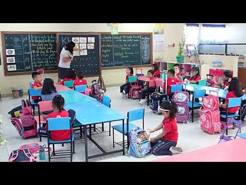 ドゥマゲッティ現地幼稚園年長クラスのフィリピン語授業