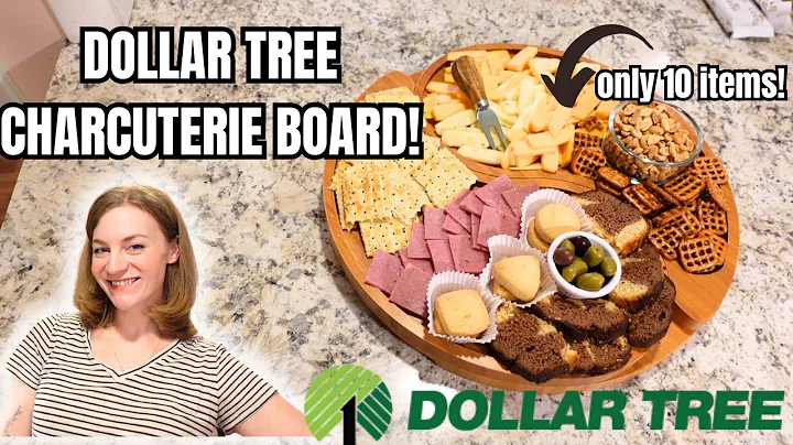 DOLLAR TREE CHARCUTERIE BOARD! BUDGET GRAZING BOARD WITH 10 ITEMS!