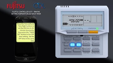 Video 102 - Fujitsu UTYRNNYM Setting temperature set back