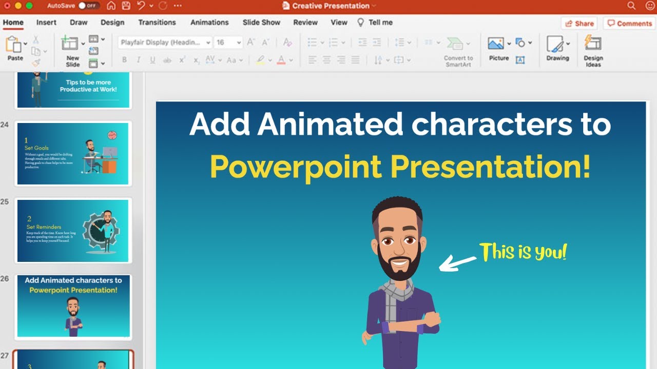 animate presentation in powerpoint