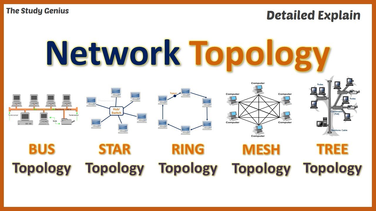 Network Topology | Network topologies ( Bus, Ring, Star, Mesh, Tree ...