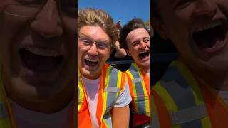 PRETENDING TO BE WORKERS AT AN AMUSEMENT PARK