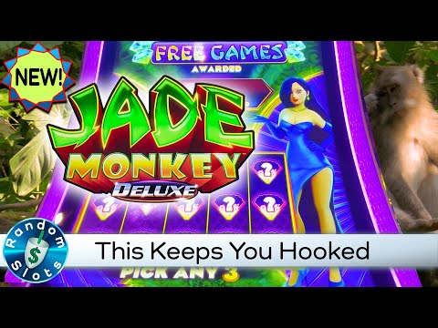 New⭐️Jade Monkey Deluxe Slot Machine Feature and Bonus