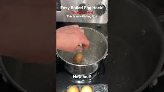 Perfect Boiled Egg Peel Hack #egg #eggs #boiledegg #kitchenhacks #mealprep #timesaver
