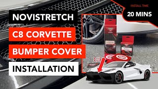 How to Install the Novistretch Front Bumper Cover / Mask + Review - C8 Corvette Coupe & Convertible