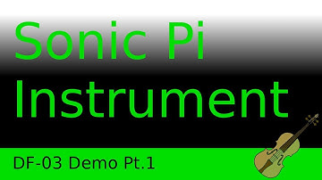DF-03 Machine Demo Pt1 - Sonic Pi & Processing 3