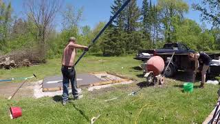 concrete chicken coop slab