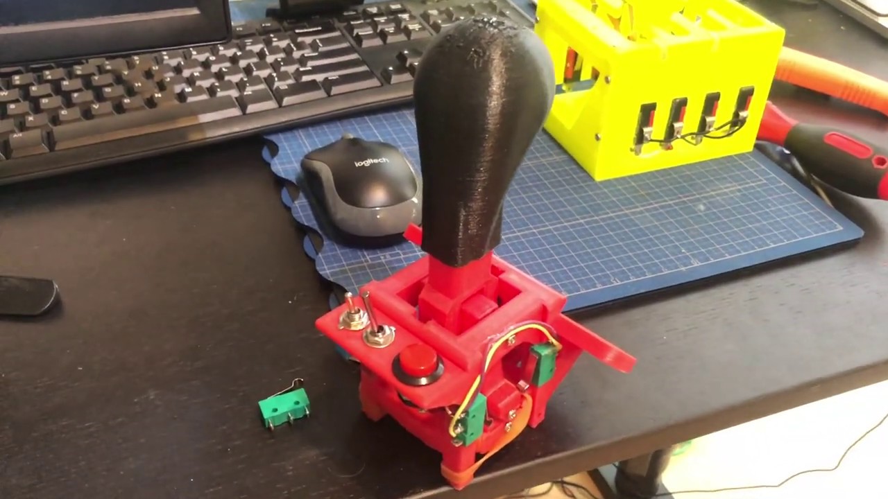 DIY 3D printed H shifter 