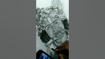 Krishna short Drawing।। Radhakrishna serial drawing।। Sumedh mudgalkar drawing।। #Short video