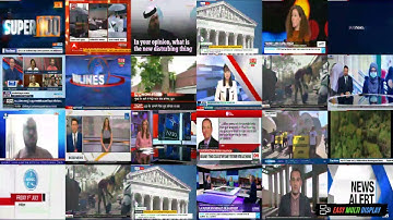 Multi TV channels 24 aeras (video wall software solution)
