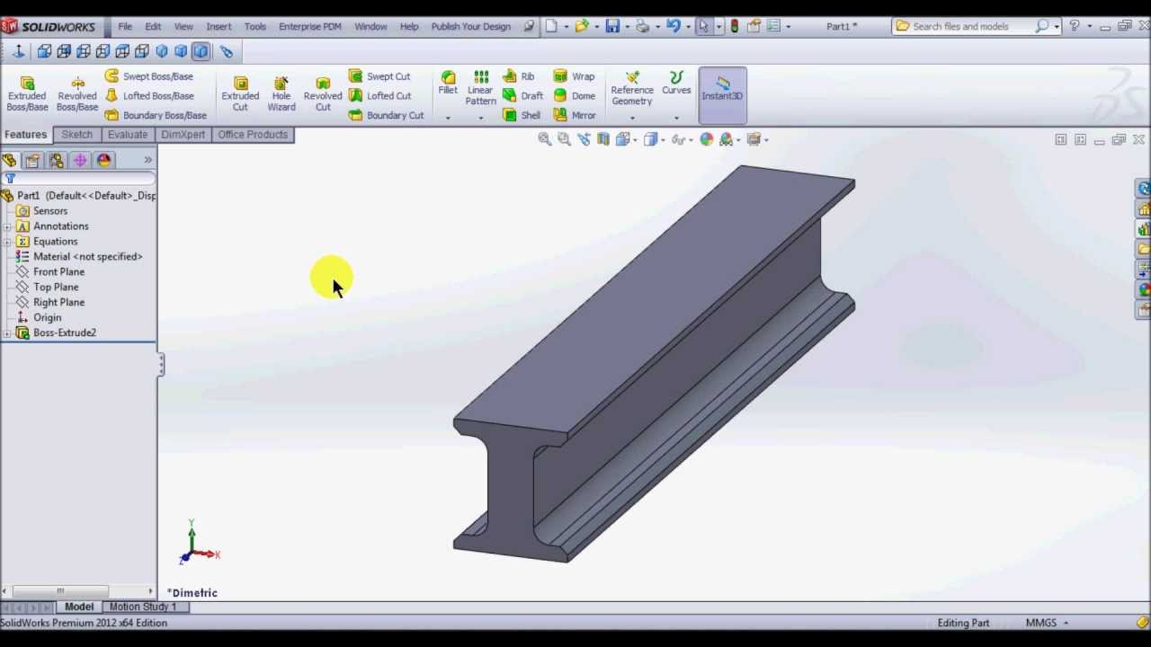 Tutorial Solidworks - Exemplul 15. - YouTube