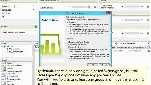 How to install Sophos Enterprise Console and protect a client machine