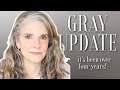 My gray hair update 45 years later  gray hair with highlights and lowlights  gray beauty