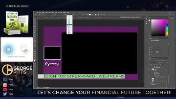 Making a StreamYard Background One Person Presentation