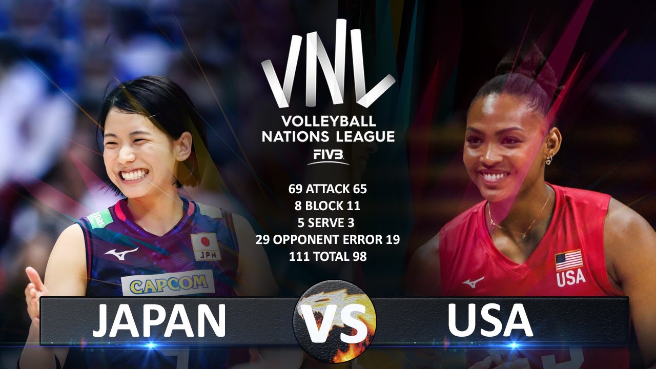 Japan vs USA Womens VNL 2023