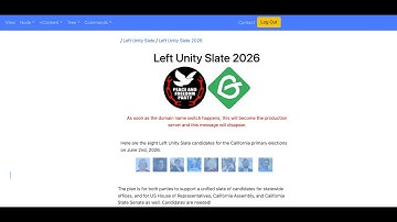 Left Unity Slate Web Site Demo