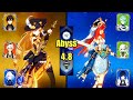 Which one to pull? Navia or Nilou? | Navia Hypercarry and Nilou Bloom Team | Spiral Abyss 4.8