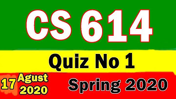 Cs614 Quiz no 1 solved Spring 2020 | Cs 614 solved Quiz Spring 2020 | Data warehouse Quiz 2020