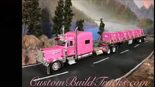 Pink Ribbon Custom model Peterbilt 389 W/70