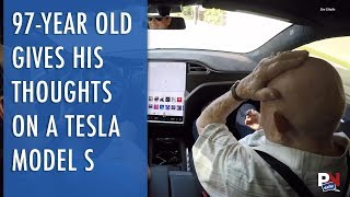97-Year Old Gives His Thoughts On A Tesla Model S