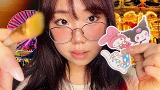 ASMR Sanrio girl paints your face at a Carnival🎨