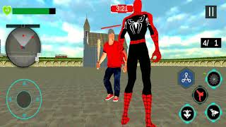 Flying Robot Spider  Super Rope Hero City Crime Simulator Android Gameplay By Games Zone screenshot 1