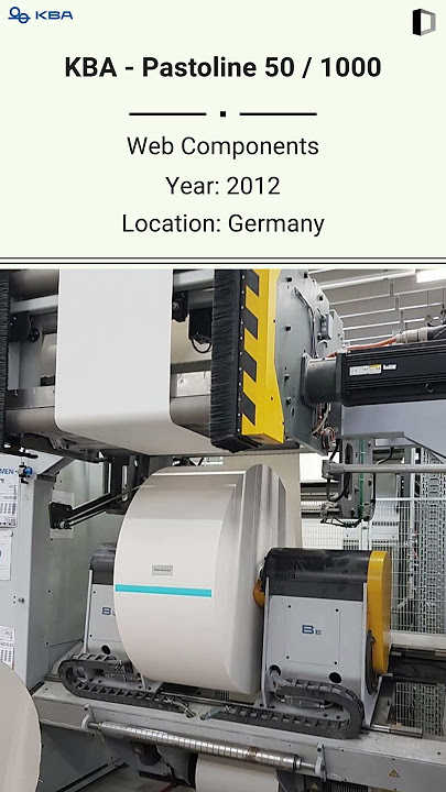 Used Web Components Machine | KBA - Pastoline 50 / 1000 for SALE @Machinedalal