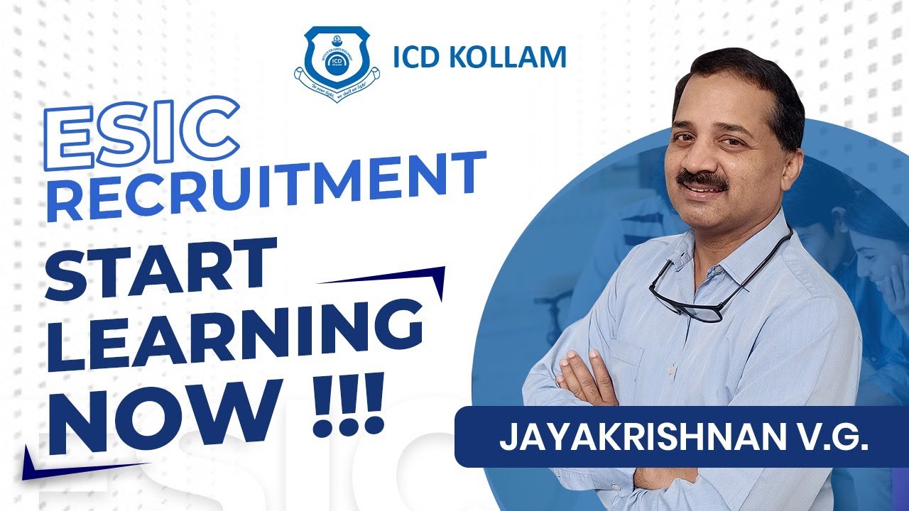 Live Sessions for ESIC Exams to start on Udyog Seva App | Start Learning Now | JK Sir | Icd Kollam