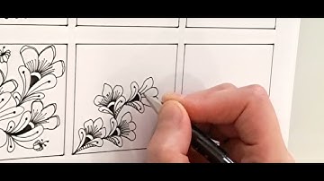 Zentangle Pattern 52/80 Mindful Art Easy #zentangle #zentangleart #zentanglepatterns #mindfulart