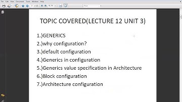 SAITM B.TECH ETCE SEM 6 VHDL & DIGITAL DESIGN UNIT 3 LECTURE 12