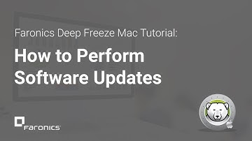 Deep Freeze Mac Tutorials: Performing Software Updates