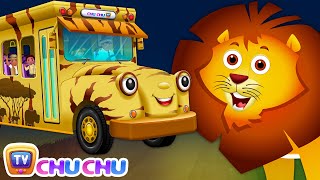 Wheels On The Bus | Kenya Jungle Book Wildlife Safari | Wild Animals and Animal Sounds | ChuChu TV