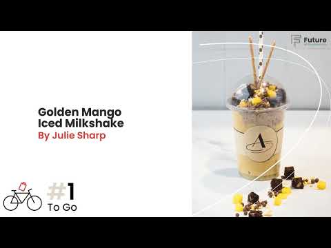 Future of Food Service: To-go Golden Mango Iced Milkshake by Chef Julie Sharp