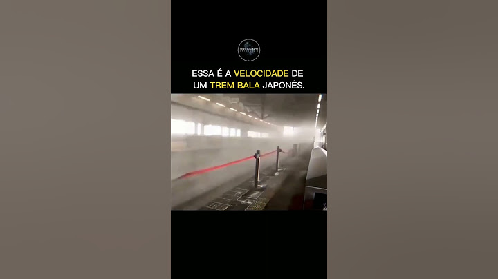 Olha a Velocidade desse Trem Bala Japonês 😱😱