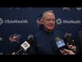 Head Coach Dean Evason, Adam Fantilli and Dante Fabbro - Blue Jackets @  Capitals | Pregame Media