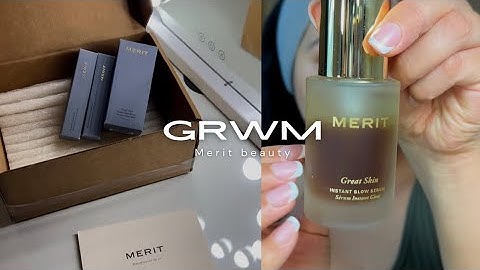 GRWM with merit beauty| First impressions | Chit chat