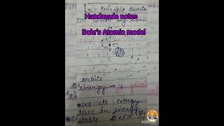 bohrs Atomic model science handmadenotes competition