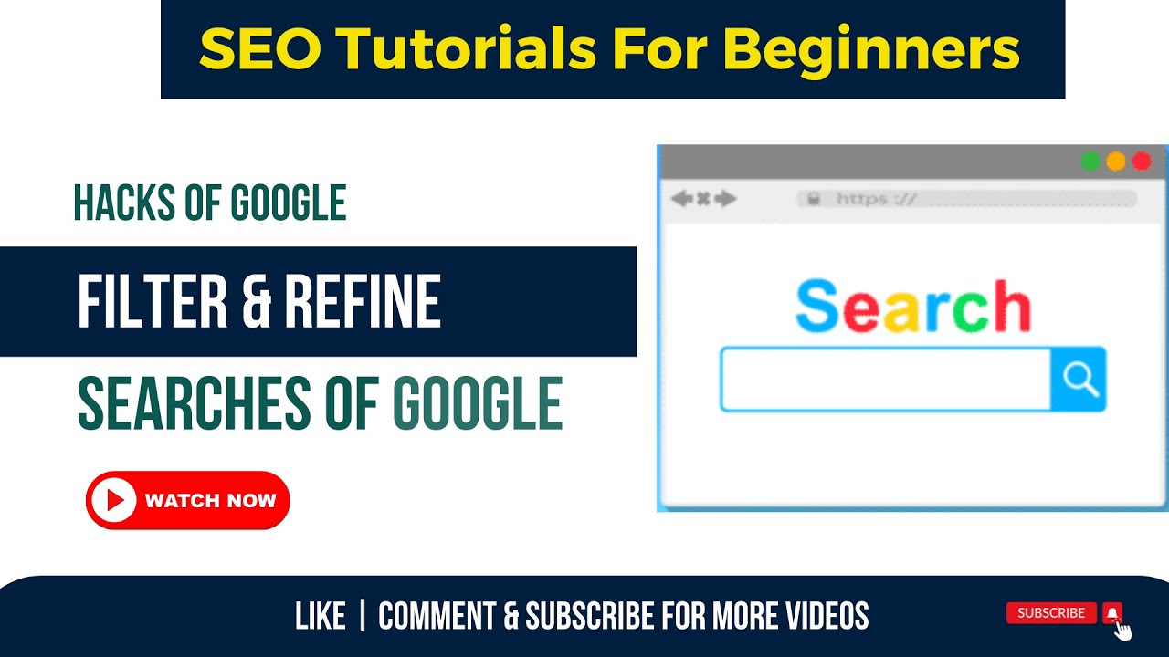 Google Search Operators | Google Refine searches | Filter Searches From ...