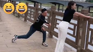 China funny video 😆 challenge game try not laugh 😂😂
