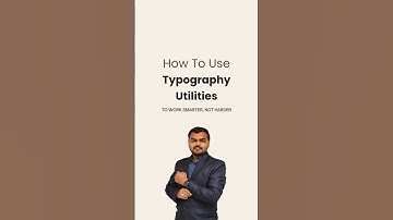Typography Utilities.  Less CSS, more creativity 💡 #tailwindcss makes styling effortless. #gsap