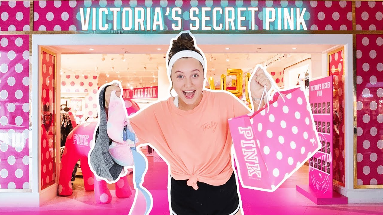 BRA SHOPPING for the FIRST TIME! TWEEN Shopping Vlog at PINK