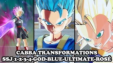 Cabba Transformations (SSJ 1-2-3-4-GOD-BLUE-ULTIMATE-ROSÉ) - Dragon Ball Xenoverse 2 Mods