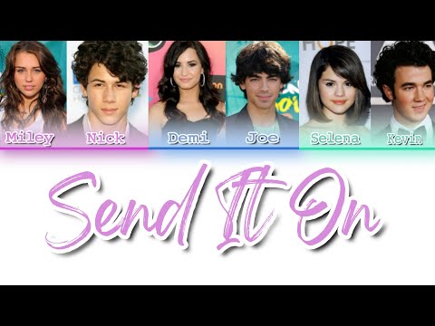 Demi Lovato, Selena Gomez, Miley Cyrus e Jonas Brothers - "Send It On" | Color Coded Lyrics