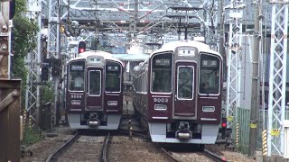 【4K】阪急宝塚線　普通列車9000系電車　9003F