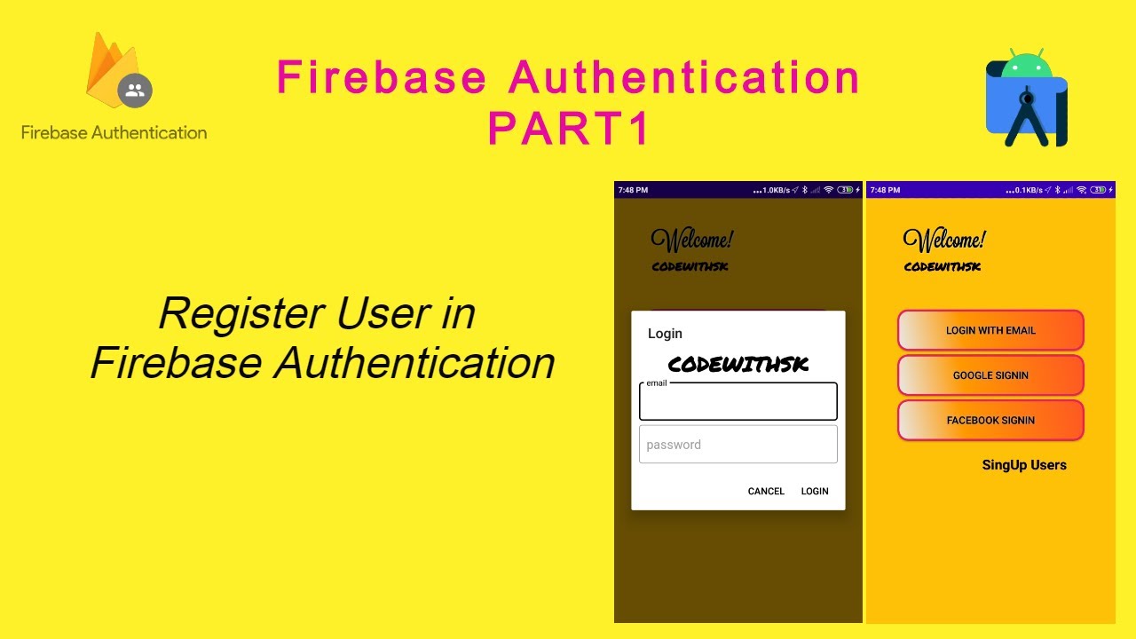 Firebase Authentication PART1:- User Registration In Firebase ...